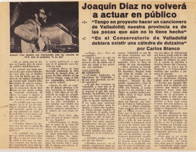 Joaquín Díaz - No volveré a actuar 1 (Corregida)
